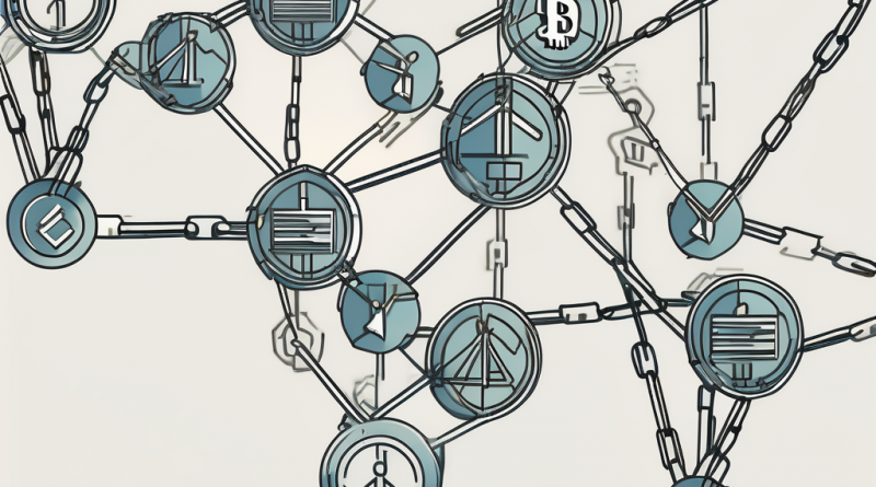 A digital network of interconnected nodes symbolizing a decentralized system